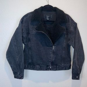 Jean jacket black/gray